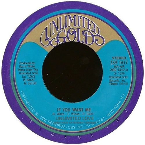 Unlimited Love - 'If You Want Me' (Andy Kidd Extension)
