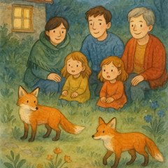 Foxes in the garden