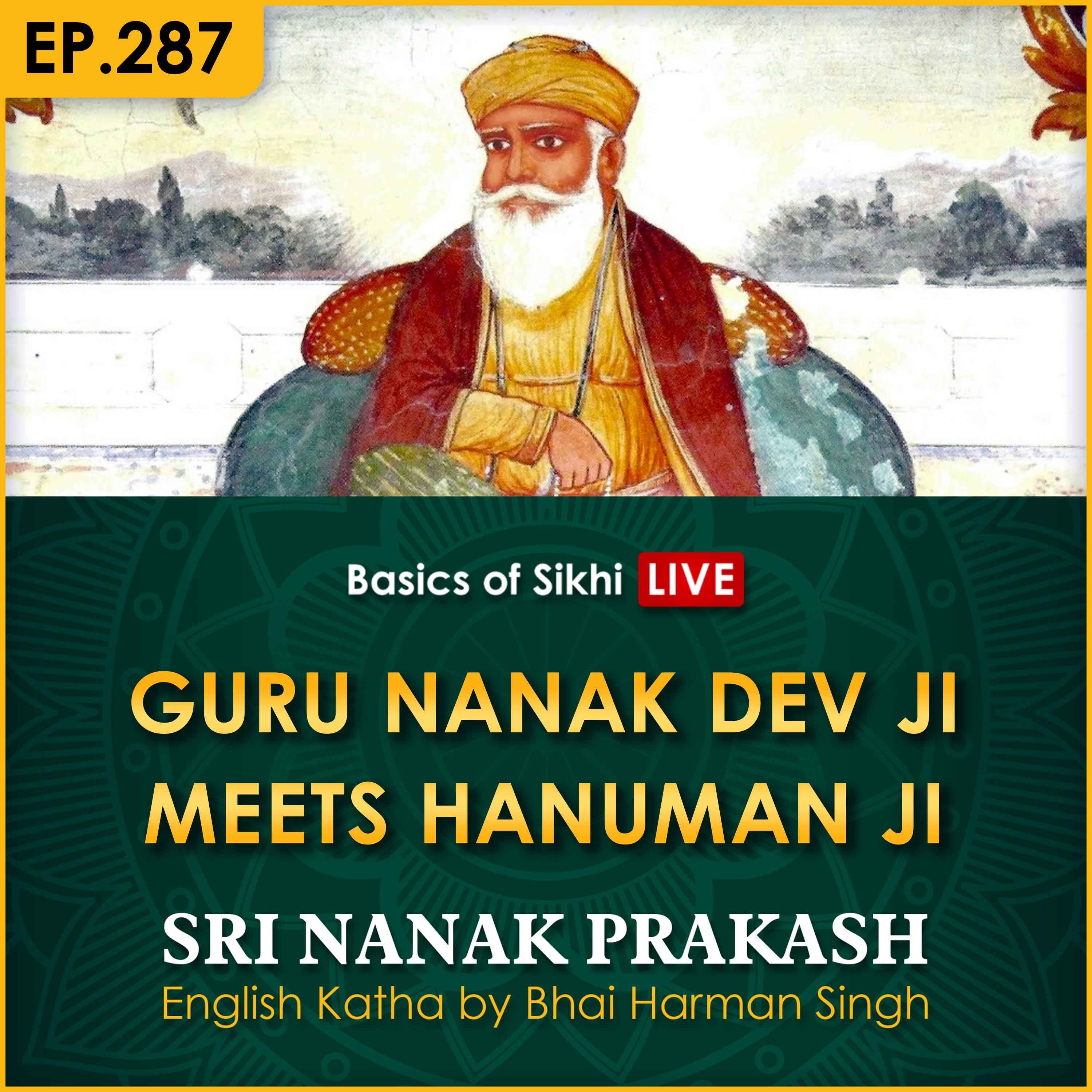 #287 Guru Nanak Dev Ji Meets Hanuman Ji | Sri Nanak Prakash Katha | Bhai Harman Singh episode artwork