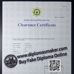 Obtain a fake South African Police Service certificate.