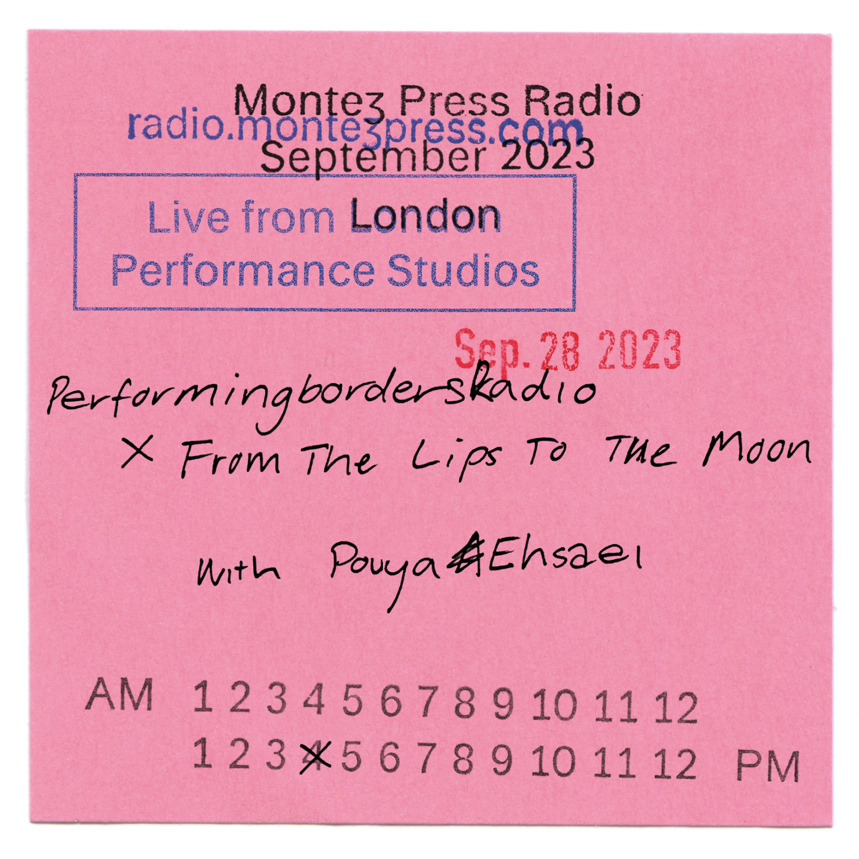 performingbordersRadio: Episode 4 with Pouya Ehsaei, From the Lips to the Moon | September 2023 episode artwork