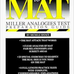 [FREE] EBOOK 📮 Cliffs MAT (Miller Analogies Test) Preparation Guide by Michele Spenc