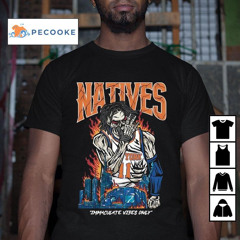 Natives Immaculate Vibes Only New York Knicks Basketball Jalen Brunson Skeleton Player Shirt