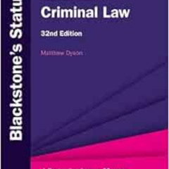 [FREE] EBOOK 📒 Blackstone's Statutes on Criminal Law (Blackstone's Statute Series) b
