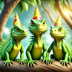 3 Iguanas
