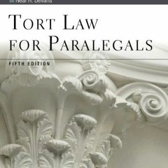 FREE PDF 📃 Tort Law for Paralegals (Aspen College Series) by  Neal R. Bevans PDF EBO