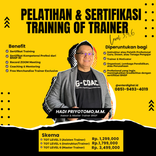 TERUPDATE! WA: 0851-9493-4019, Sertifikasi Trainer Langsa