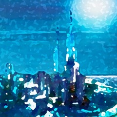 Neon Floating Cars Acadia City Fly By Version