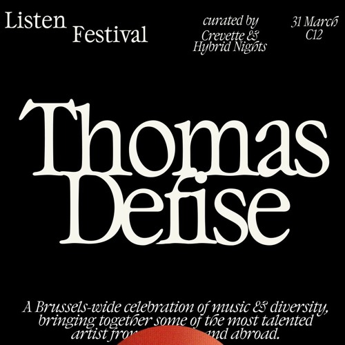 Thomas Defise @ Listen Festival 2023 - C12 x Crevette Records x Hybrid Nights