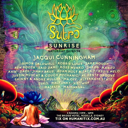Sutra Sunrise 1hr set 06/07/2024 12pm midnight set @mainroombridgehotel
