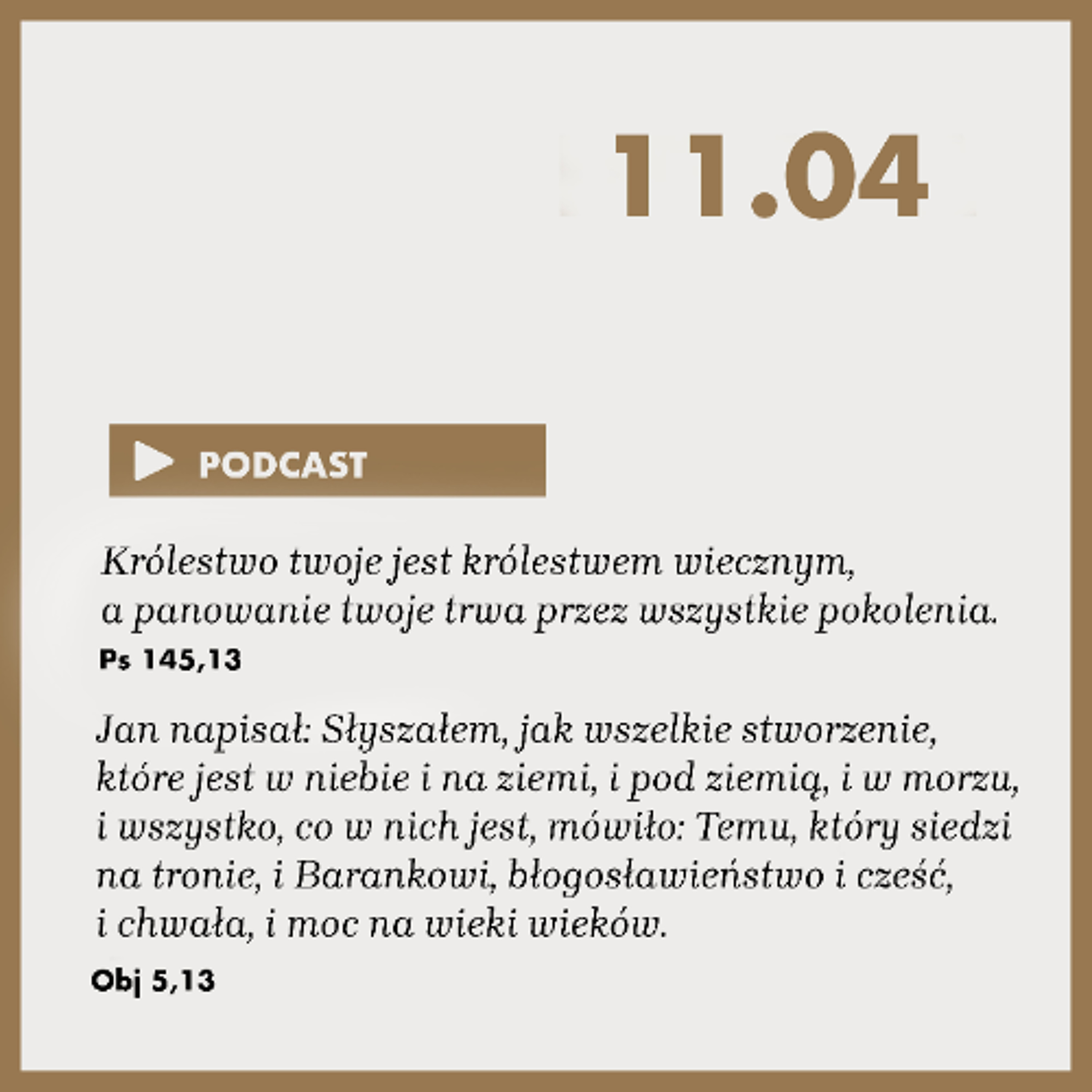 Poranek ze Słowem na 11 kwietnia 2025 episode artwork
