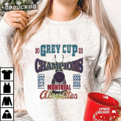Montreal Alouettes Champions Grey Cup Canadian Football League 2023 Shirt
