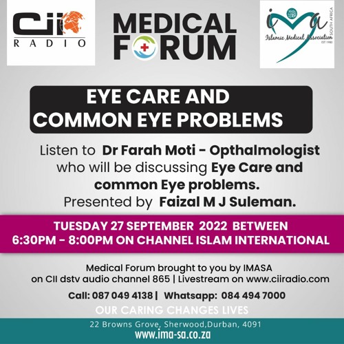 Stream 270922 Medical Forum Eye Care And Common Eye Problems by Cii