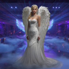 She's an angel on the floor