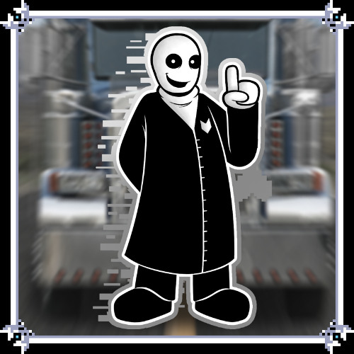 wing gaster gets crushed by a semi-truck and dies