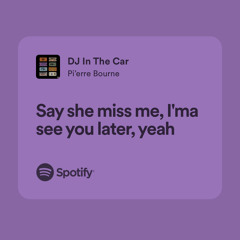 DJ IN THE CAR (TAKE CARE)