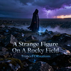 A Strange Figure On A Rocky Field