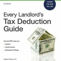 #Audiobook Every Landlord's Tax Deduction Guide by Stephen Fishman J.D.