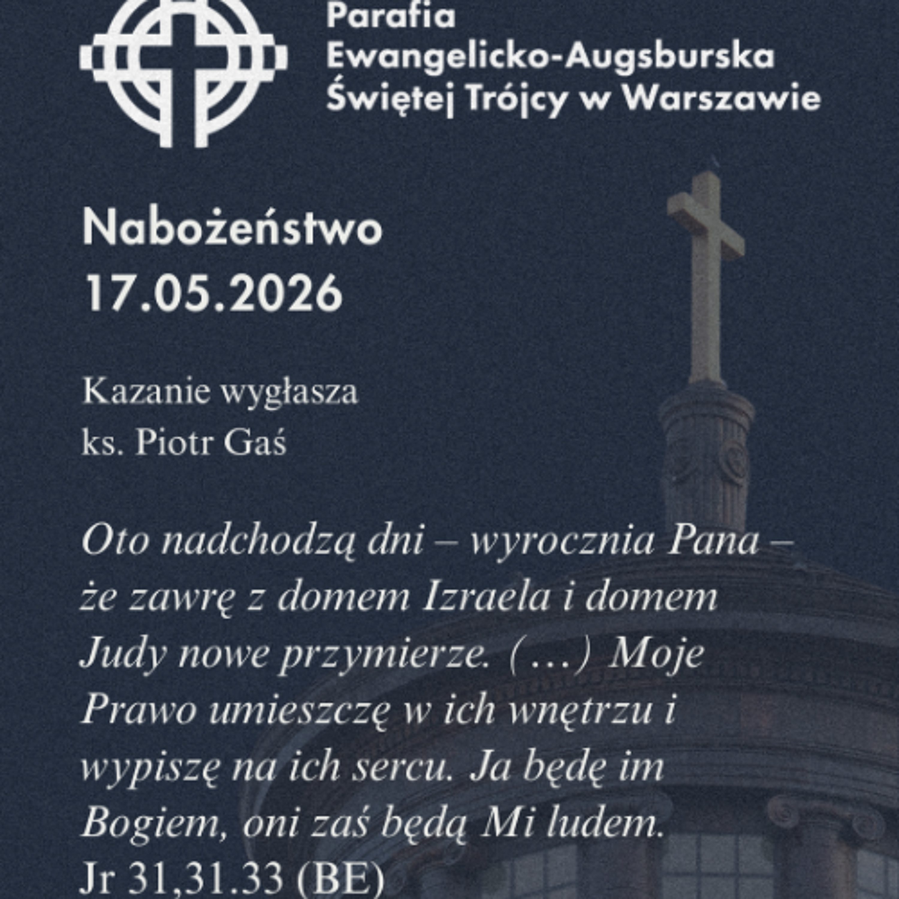 Niedziela ze Słowem, rozważanie z nabożeństwa 17 maja 2026 episode artwork