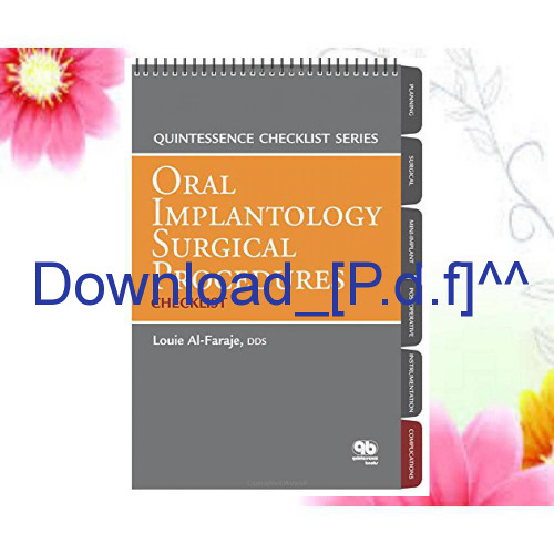 Stream (^PDF/READ)>DOWNLOAD Oral Implantology Surgical Procedures