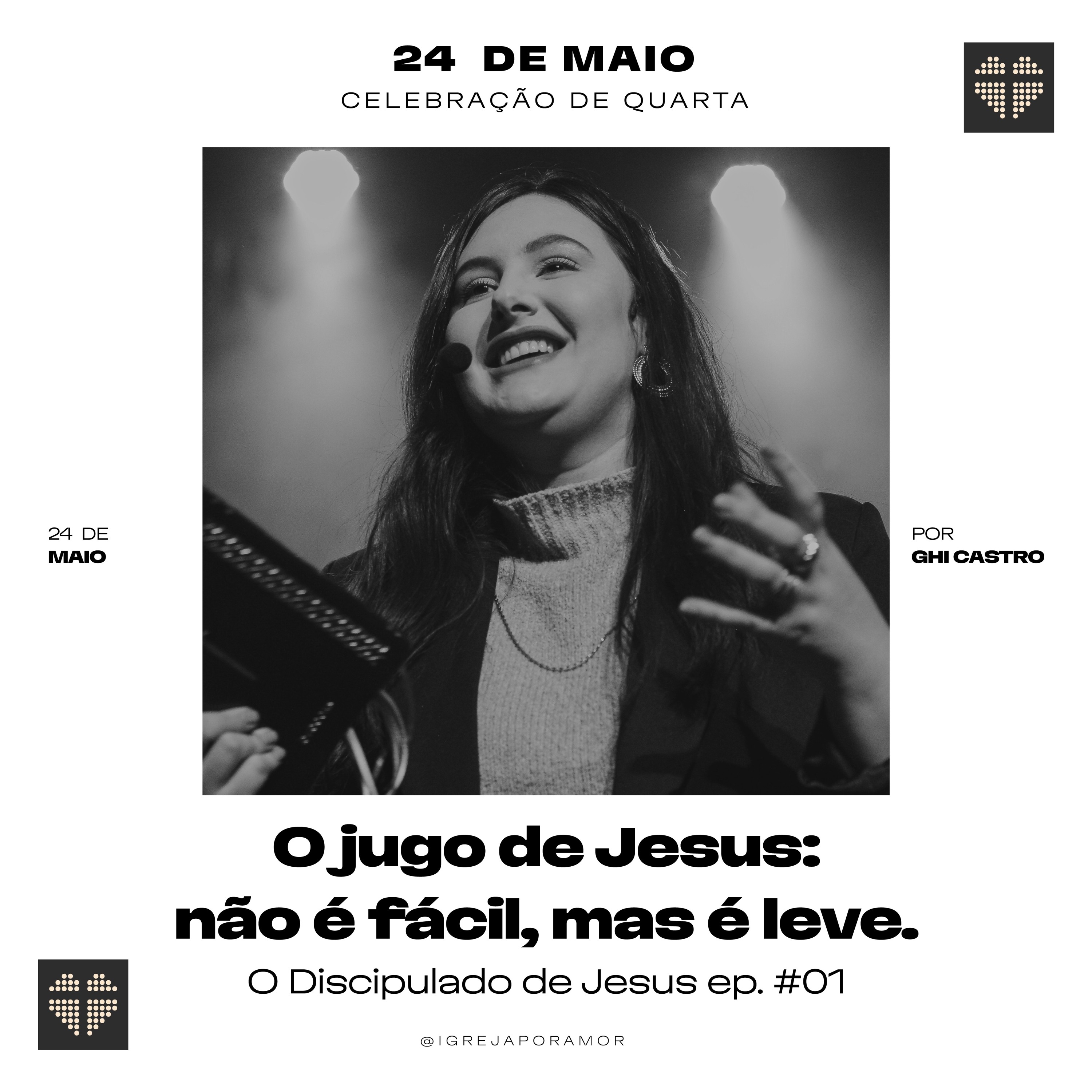 Discipulado (#01) - O jugo de Jesus: não é fácil, mas é leve | Ghi Castro | 24 de Maio de 2023 episode artwork
