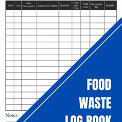 View PDF 📝 Food Waste Log Book: Kitchen Log Book | Food Hygiene Record Book | Red |
