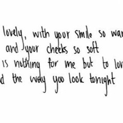 The Way You Look Tonight