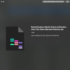 David Guetta, Martin Garrix & Brooks - Like I Do (Sam Marston Remix)