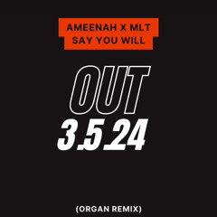 Say You Will - Organ Remix ( FULL TRACK OUT 3.5.24 ON ALL STREAMING PLATFORMS)