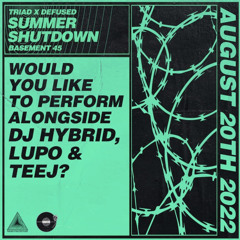 TRIAD X DIFFUSED SUMMER SHUTDOWN DJ COMP ENTRY