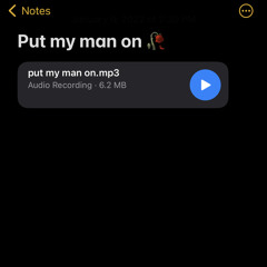 put my man on