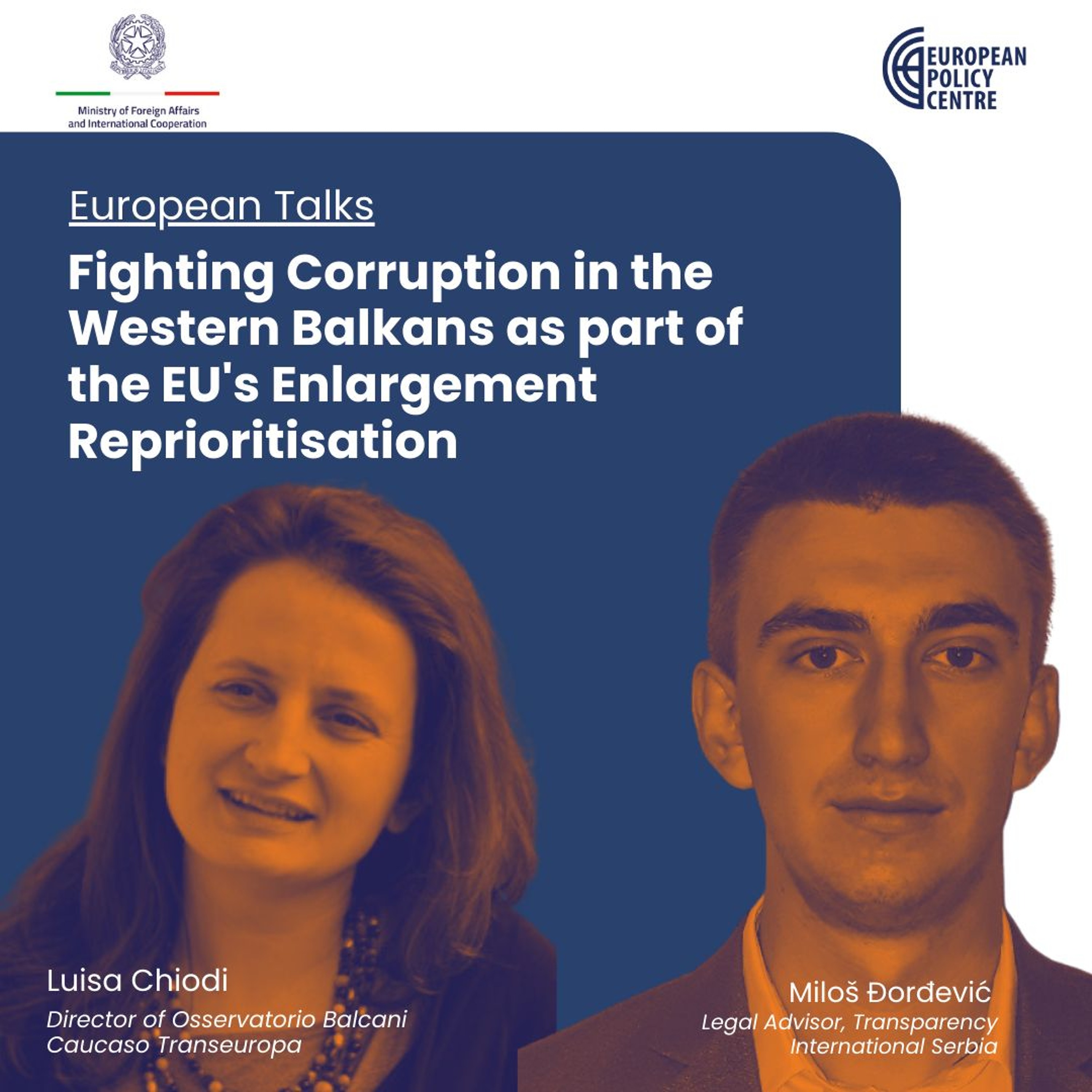 Fighting Corruption in the Western Balkans as part of the EU's Enlargement Reprioritisation