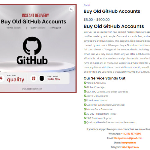 5 Best Site To Buy Old GitHub Account - In This Time