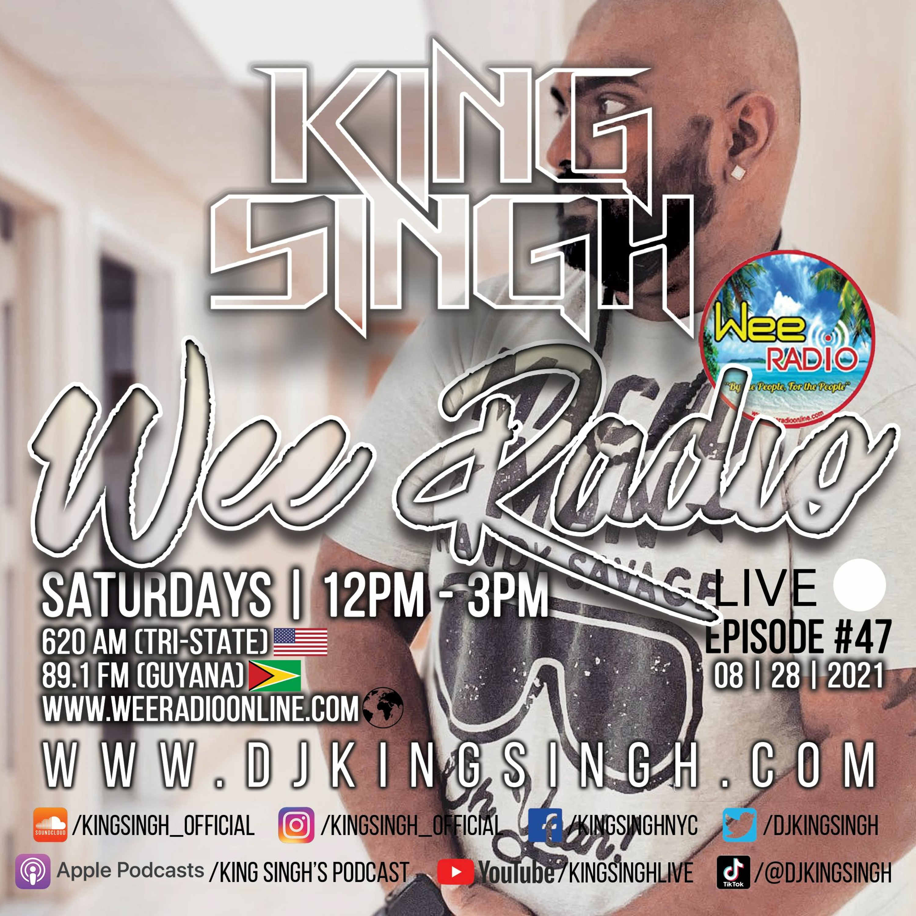 Live ep.47 (Wee Radio 08.28.21) | The King is in the Building. episode artwork