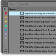 Arp Glitch Boomy Drum Rack Sample