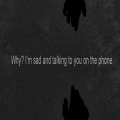 Why? I'm sad and talking to you on the phone