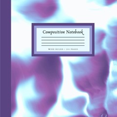 ✔ PDF ❤ Purple Swirls Composition Notebook Wide Ruled 200 Pages: purpl