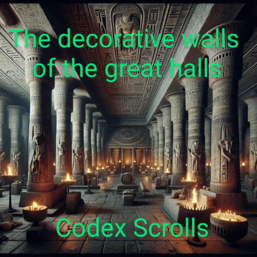 The decorative walls of the great halls
