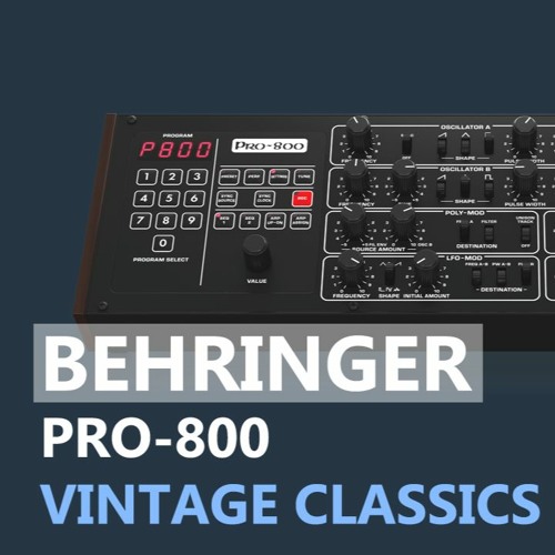 BEHRINGER PRO-800 - VINTAGE CLASSICS SOUNDPACK (100 patches)