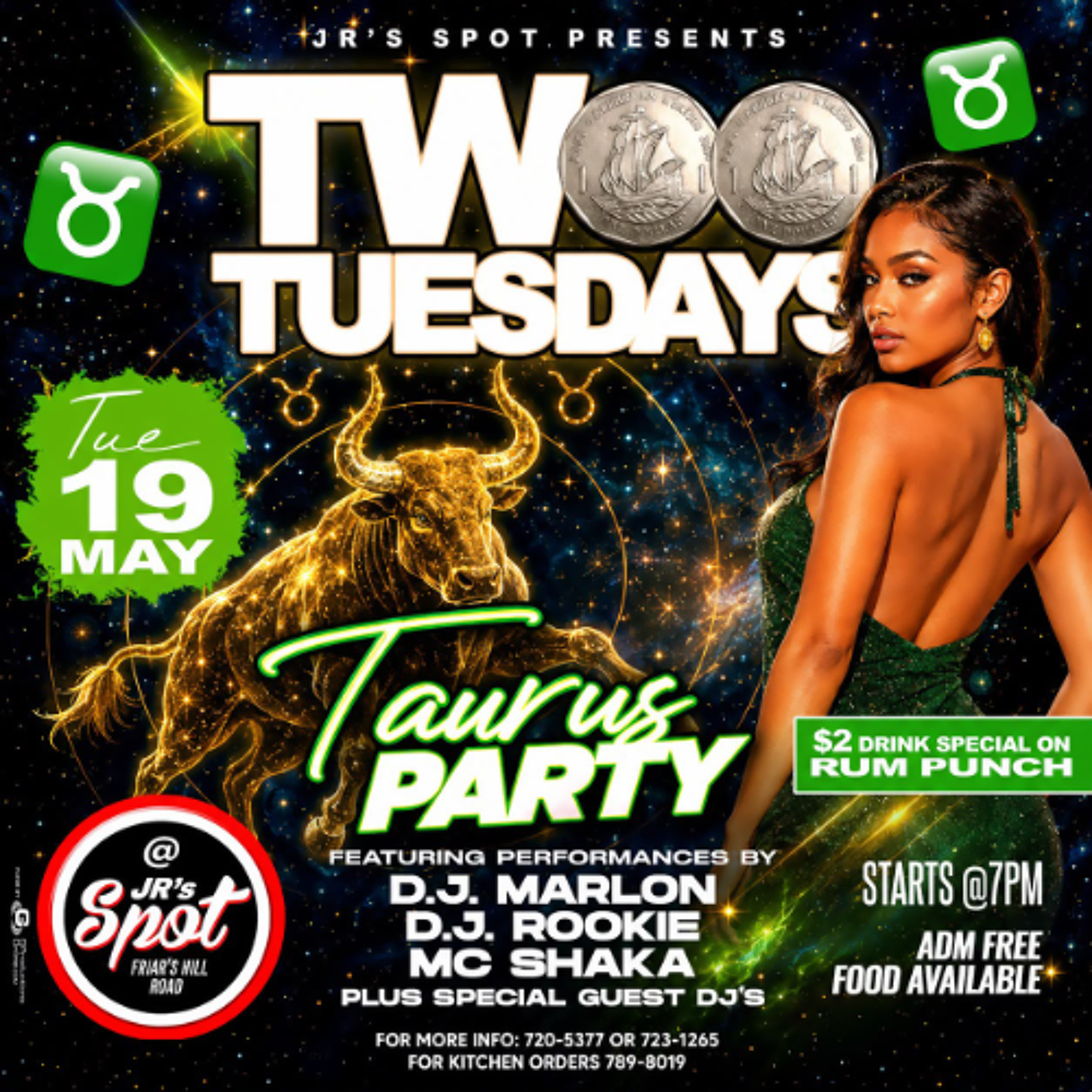 $2 Tuesday Live Audio (Taurus Party) - Djtrell x Shaka | Dancehall Hits | 2k Hits | Reality Jugging