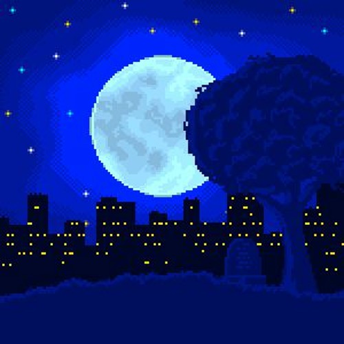 Играть 1000 ночь. Пиксельная Луна. Пиксельная ночь. Ночь пиксель арт. Пиксельное ночное небо.