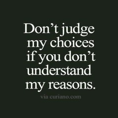 Don't judge