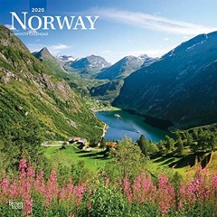 GET KINDLE PDF EBOOK EPUB Norway 2020 12 x 12 Inch Monthly Square Wall Calendar, Travel Europe Scand