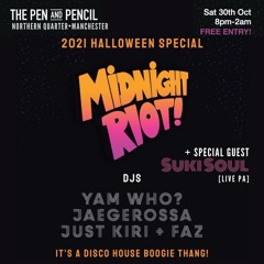 Live @ Midnight Riot Halloween Special Pen & Pencil Oct '21