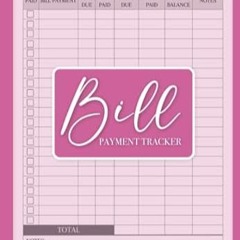 🍅[eBook] EPUB & PDF Bill Payment Tracker Monthly Bill Payment Organizer To Track Your Pers 🍅