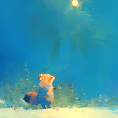 ふやけた月の下で (Tanuki)