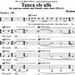 Tanca els ulls (Close Your Eyes)| Female voice choir SSAA