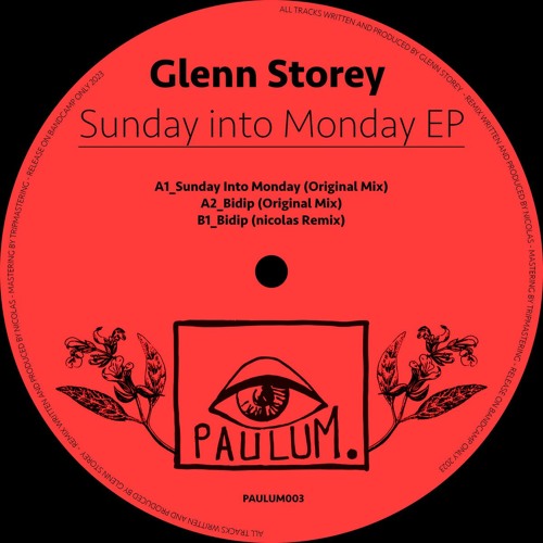 Premiere : Glenn Storey - Sunday Into Monday (PAULUM003)