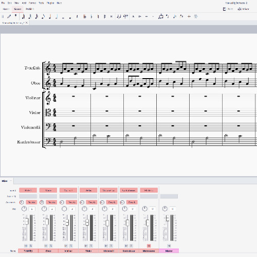 String and Wind orchestra in MuseScore4