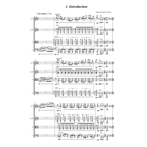 Pawel Strzelecki: String Quartet No. 22 "No Rest For The Righteous" (2025), 24' ca.